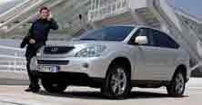 Lexus and driver