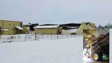 Snow crushing the roofs